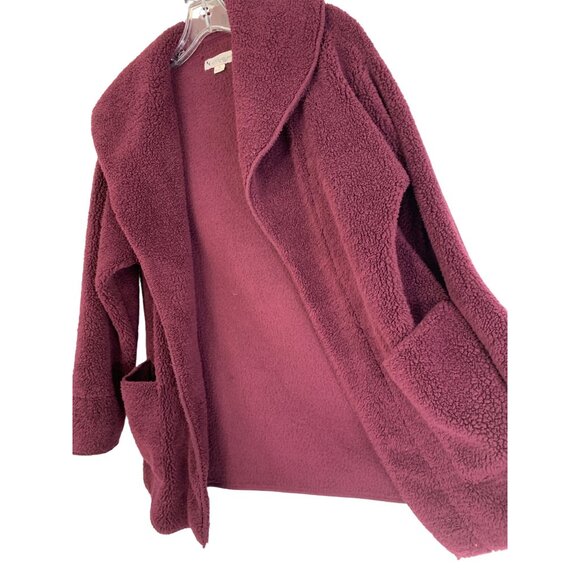 Koolaburra By Ugg S Berry Sherpa Fleece Open Cardigan Coat Oversized REE10683 - Picture 2 of 8